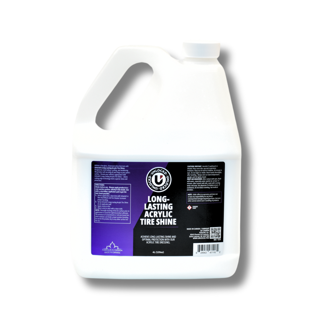 Long-Lasting Acrylic Tire Shine