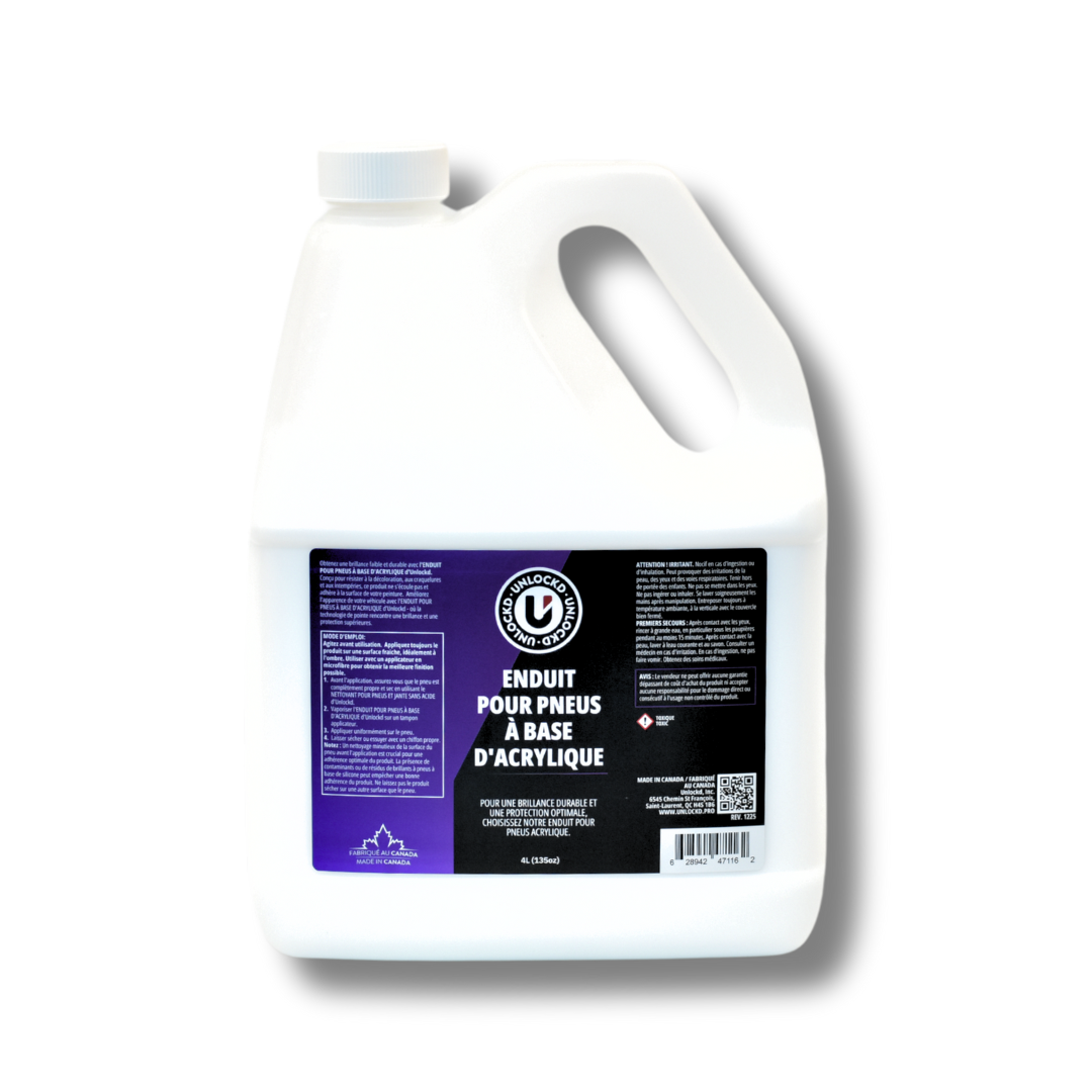 Long-Lasting Acrylic Tire Shine