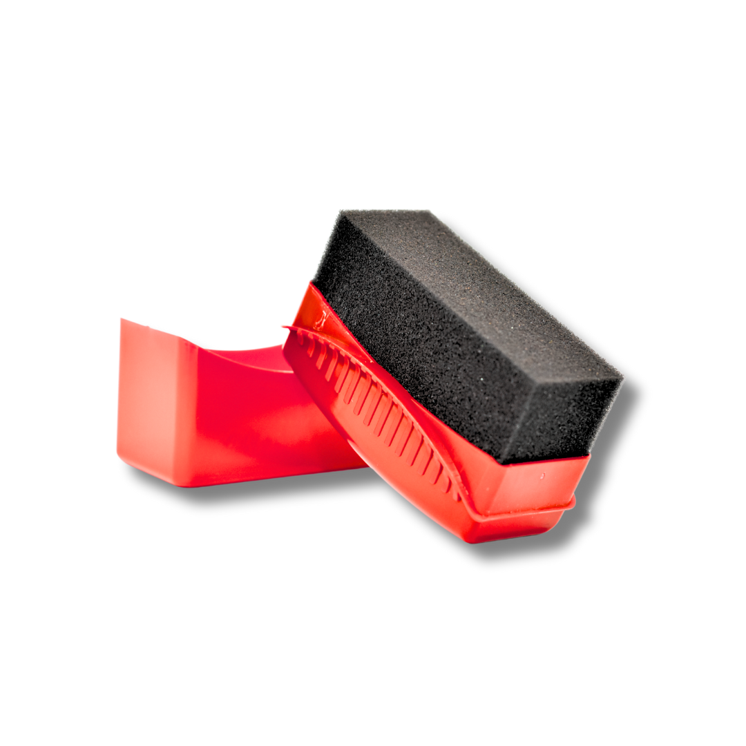 Tire Shine Applicator with Protective Case
